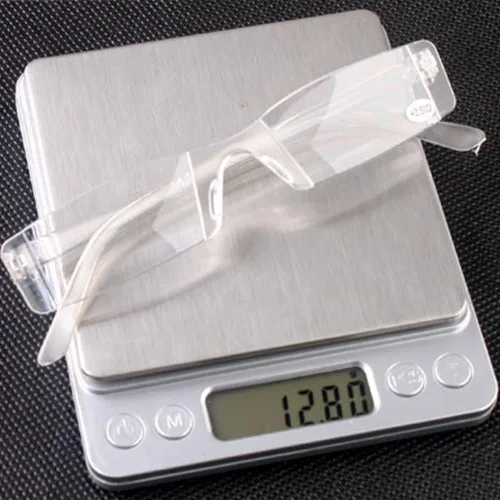 Miniatura 9 de VEVESMUNDO Gafas de lectura transparentes sin montura para hombres y mujeres, elegantes lectores estrechos