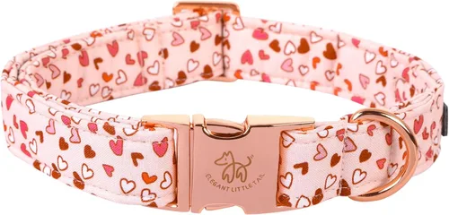 Miniatura 31 de Elegant Little Tail - Collar para perro de otoño, collar floral naranja duradero para perros medianos, ajustable para mascotas macho o hembra