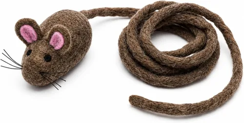 Miniatura 18 de Glaciart One Mini juguete de fieltro para gatos, tamaño de gatito y gato pequeño, juguete de lana natural, juguete interactivo suave y mullido