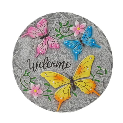 Miniatura 15 de Piedras decorativas de girasol para jardín al aire libre – Adoquines para sendero exterior, piedras de jardín, piedras decorativas para jardín al
