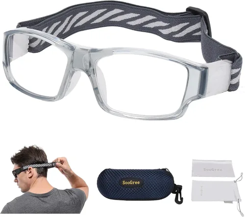 Miniatura 10 de SooGree Anteojos deportivos Gafas de baloncesto Fútbol Deportes Gafas protectoras Gafas graduadas reemplazables