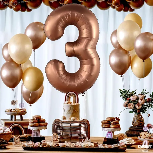 Miniatura 440 de KatchOn, Globo grande azul número 2 de 40 pulgadas Decoraciones de cumpleaños de Baby Shark para niño de 2 años Globo azul número 2 Globo