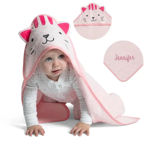 Miniatura 17 de Delta Children Toalla de baño con capucha para niños con bolsillos - Super suave y absorbente - Gran regalo para niños y niñas, Perro Marrón