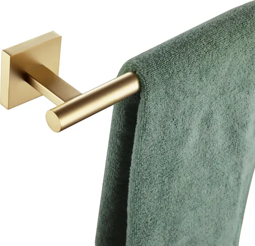 Toallero de baño KOKOSIRI de 32" para cocina y baño, barras de toalla de 32 pulgadas, acero inoxidable cepillado dorado B4005BG-L32 Oro cepillado