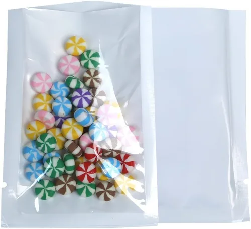Miniatura 12 de QQ Studio 100 bolsas metálicas de Mylar con parte superior abierta y sellables (6x9cm (2.3x3.5"), 100x Kraft) 100 papel estraz