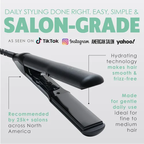 Miniatura 2 de MINT Plancha de cerámica para el cabello Plancha de pelo profesional para estilos suaves y sin encrespamiento La mejor plancha plana con placas