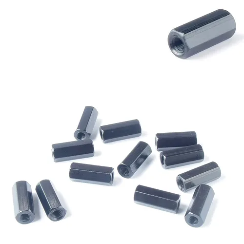 12 piezas M3 x 0.492 in hexagonal de aluminio separador separador longitud de la columna 0.492 in, 0.394-1.378 in disponible para carreras Drone FPV
