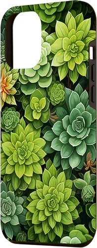 Miniatura 2 de Funda para iPhone 12 Pro Max Suculenta Plantas Botánicas Verde Floral Patrón Flor Cactus