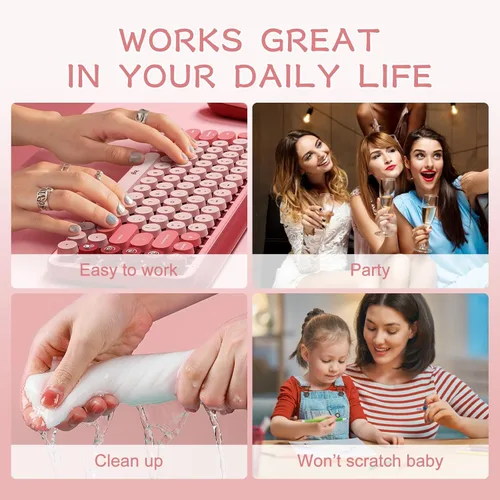 Miniatura 8 de Elevenail - Uñas postizas de longitud media, punta vino rojo, uñas postizas de cobertura total, uñas postizas cortas, uñas falsas, uñas falsas Rojo