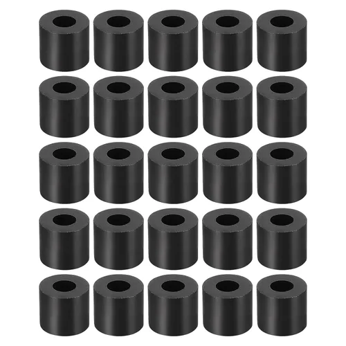 Miniatura 22 de YOKIVE 300 Pcs Black Round Spacer, Not Threaded Washers with High Insulation Effect, Keep Height Consistent, Great for M3 Screws (ABS, 3.2mmx7mmx2mm)