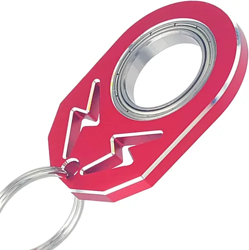 Miniatura 12 de YIPUKIYI Llavero Giratorio Anillo de Dedo Llave Cadena Giratorio Anillo de Dedo Tipo Juguete para Hombres, Mujeres y Niños (Negro)