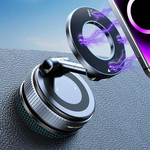 snanlen Soporte magnético de teléfono de vacío de nano gel de 360° mejorado para Magsafe [108 + libras de succión más fuerte y 3000gf magnético más