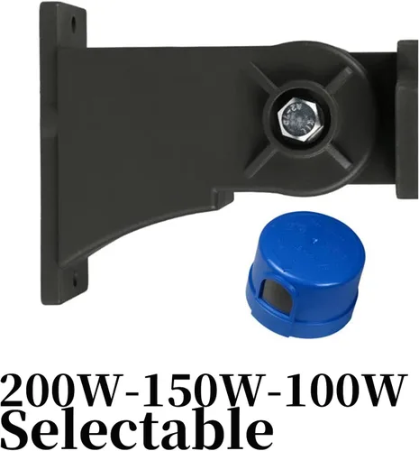 Miniatura 7 de Luz LED de estacionamiento de 200 W con fotocélula y soporte de brazo ajustado 28000 lúmenes 5000 K, atenuación de 0-10 V para exteriores