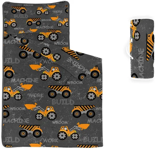 Miniatura 24 de Tapete para siesta espacial – Saco de dormir de galaxia espacial con almohada extraíble – Juego de ropa de cama para guardería y fiestas de pijamas