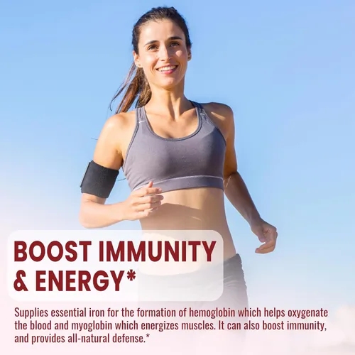 Miniatura 5 de Suplemento de hierro líquido para mujeres y hombres, suplementos de hierro para anemia con folato, vitamina C, B12 para soporte de glóbulos rojos