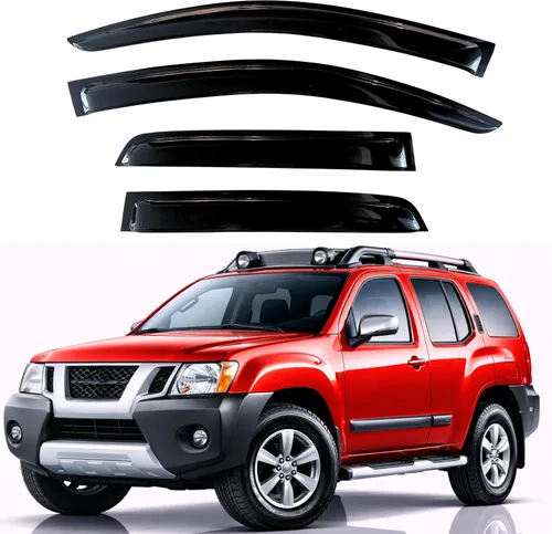 Miniatura 207 de KPY Visor de ventana compatible con Hyundai Tucson 2021-2025, 4 piezas de deflector de ventilación para ventana lateral, estilo Mugen, protector