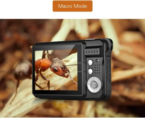 Miniatura 5 de Cámara digital 1080P FHD Mini cámara digital de 48 MP videocámara de video anti-vibración 8X Zoom 2.7 pulgadas pantalla de detección facial bolsa