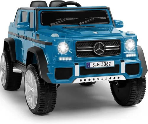 OLAKIDS - Vehículo eléctrico Mercedes-Benz Maybach G650S de 12 V para niños con control remoto de suspensión de ruedas de 3 velocidades, juguete de