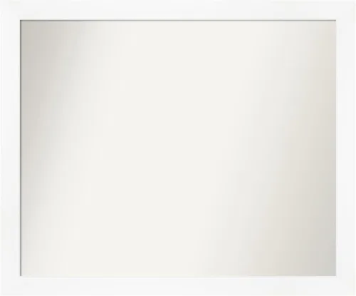 Miniatura 57 de Amanti Art Espejo de baño blanco para sobre el fregadero, 24 x 24 pulgadas, hecho a medida, espejo de tocador cuadrado blanco estrecho, marco