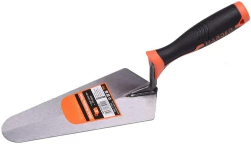 Edward Tools Paleta de colocación de ladrillos de 6 pulgadas - Paleta de ladrillo de calibre de acero de alto carbono para colocar mortero entre