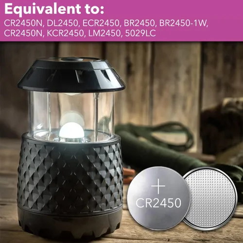 Miniatura 6 de LOOPACELL CR2450 - Batería de litio de 3 V (paquete de 20) - Baterías de celda de moneda de alta capacidad