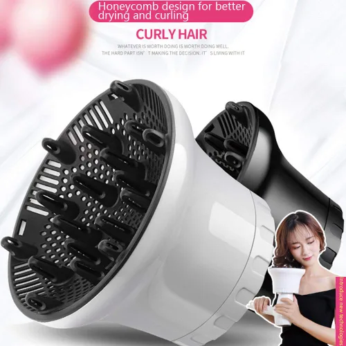 Miniatura 8 de Difusor universal para secador de pelo, boquilla de secador de pelo, accesorio para cabello rizado y cabello ondulado natural, herramientas