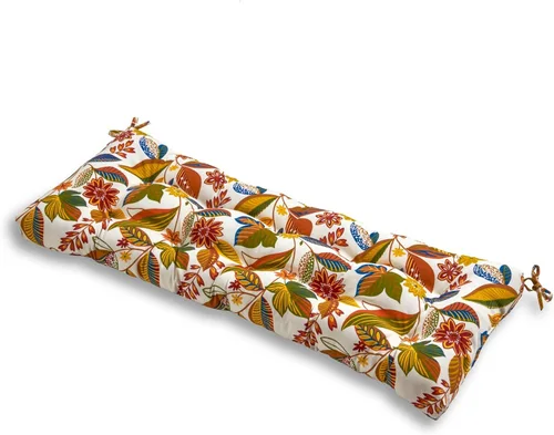 Miniatura 19 de Greendale Home Fashions Cojín de banco para exteriores de 51 pulgadas, Adobe Stripe