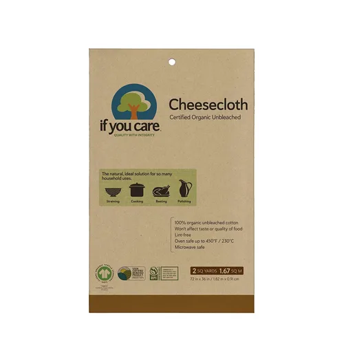 Miniatura 8 de IF YOU CARE Estopilla de 72 x 36 pulgadas, sin blanquear, 2 yardas cuadradas, 1 unidad