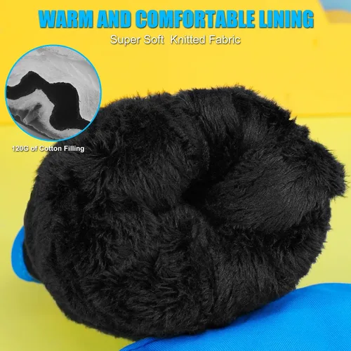 Miniatura 5 de Andake - Guantes de nieve impermeables y transpirables para niños de 2 a 7 años, guantes abrigados de esquí para invierno, mitones para niños y niñas