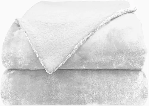 Miniatura 7 de Comfort Lab Manta reversible de franela Sherpa – Elegante manta mullida para sofá y decoración del hogar – Anti frisado no se desprende, acogedora
