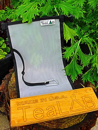 Miniatura 3 de Bolsa de té de compost: malla de nailon de 400 micrones, hecha para durar en los Estados Unidos (cubo de 5 galones de tamaño (9 x 14 pulgadas)