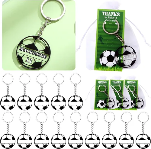 Miniatura 8 de Huquary 30 juegos de llaveros de acrílico para fiestas de equipos deportivos, regalos para recompensas de fiesta de cumpleaños (naranja, baloncesto)
