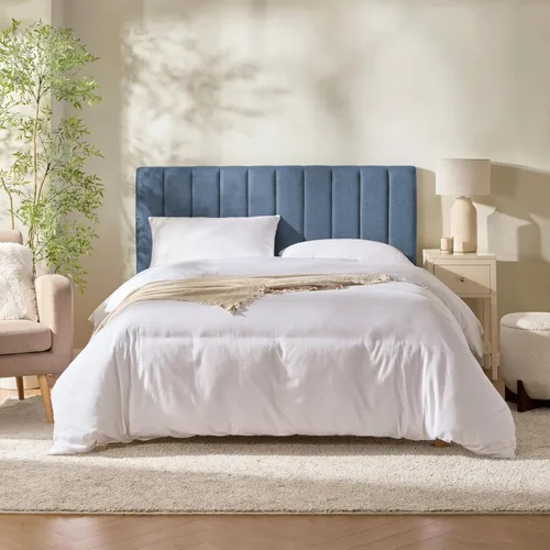 Miniatura 27 de Nestl Upholstered Twin Headboard - Easy Assemble Channel Stitched Headboard Twin Size - Wall Mounted Headboards with 3D Soundproof Wall Panels Peel