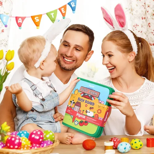 Miniatura 7 de Libro Activo JoyCat Granja para Niños Pequeños de 1 a 3 años - Regalos para Niños y Niñas de 1 Año, Libro de Actividades Educativas y Tranquilas