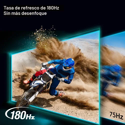 Miniatura 4 de Acer Nitro - Monitor para juegos IPS QHD 2560 x 1440 de 27 pulgadas AMD FreeSync Actualización de hasta 180 Hz Hasta 0.5 ms DCI-P3 95%