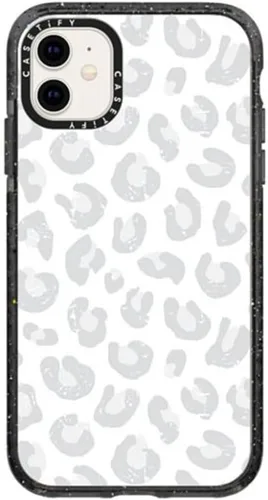 Miniatura 144 de CASETiFY Impact - Funda para iPhone 11 - Flower Power Retro - Negro Transparente