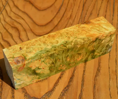 Miniatura 4 de Estabilizado BURL Madera Bloque de madera Torneado en blanco Mango Cuchillos Cuchillo Cactus Jugo Estabilizador (#285)