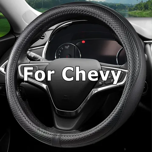 Funda para volante de automóvil para Chevy Silverado 1500 2500 3500, Tahoe, Equinox, Traverse, Colorado, accesorios automotrices para Chevy, diseño