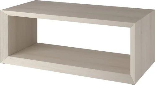 Miniatura 5 de Henn&Hart Mesa auxiliar rectangular de madera de 48 pulgadas con estante de almacenamiento abierto para sala de estar, sala familiar u oficina