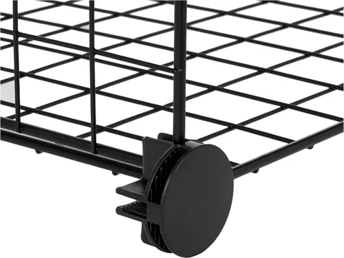 Miniatura 4 de Amazon Basics Organizador de almacenamiento de rejilla de alambre de 6 cubos, cubos apilables, estantería de cubículos, estante de exhibición, 14