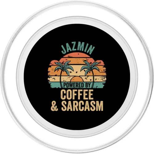 Miniatura 2 de JAZMIN Vibes Only Cute Retro Girls JAZMIN Name PopSockets MagSafe PopGrip para iPhone