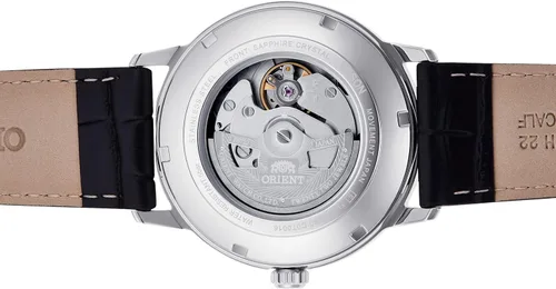 Miniatura 5 de ORIENT Reloj de pulsera automático japonéscuerda manual Symphony IV, Azul, Correa de cuero