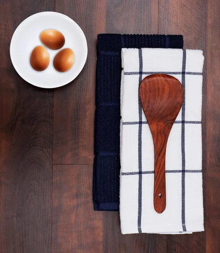 Miniatura 4 de AMOUR INFINI Paquete de 4 Toallas de Cocina Absorbentes, de Secado Rápido, de Algodón de Rizo Premium, Paños de Cocina con Asa para Colgar, 16 x 28