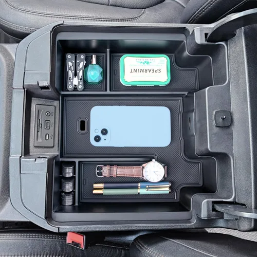 JKCOVER Bandeja Organizadora de Consola Central de Tamaño Completo Compatible con (2019-2022) Chevy Silverado/GMC Sierra 1500 y (2020-2023)