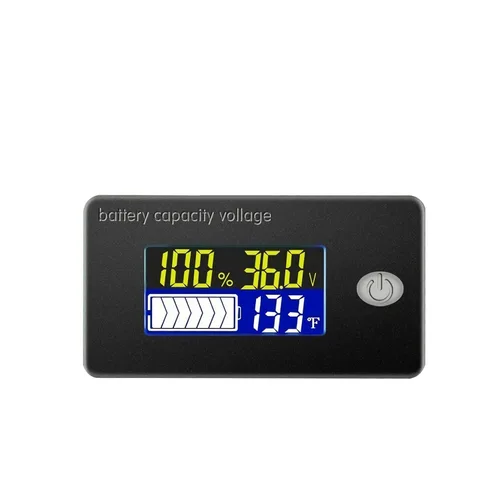 Miniatura 8 de Medidor de voltaje con pantalla de temperatura, medidor de voltaje (12 V)