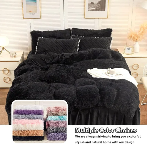 Miniatura 7 de LIFEREVO Paquete de 2 fundas de almohada de pelo sintético esponjoso, fundas de almohada de 18 x 18 pulgadas, fundas de almohada decorativas de lujo