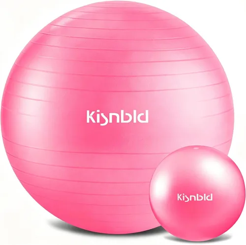 Miniatura 9 de kisnbld Pelota de ejercicio, pelota de yoga extra gruesa para entrenamiento y estabilidad durante el embarazo, 4 tamaños, pelota de equilibrio
