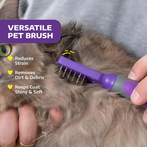 Miniatura 2 de Peine desamatador para perros de Hertzko - Herramienta de aseo para mascotas de pelo largo y corto - Removedor de pelo enmarañado para gatos Pequeño