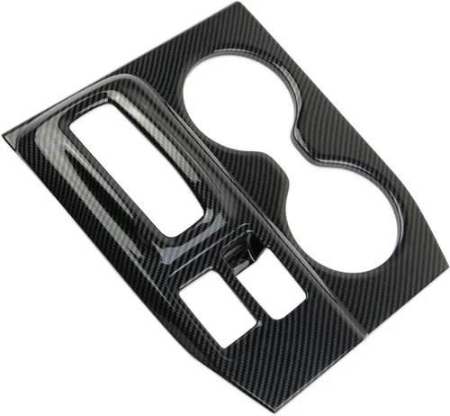 Miniatura 3 de crosselec Consola Central de Fibra de Carbono Panel de Cambio de Marchas Soporte de Taza Cubierta de Embellecedor Accesorios para Honda Pilot
