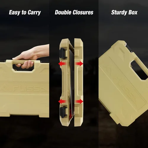Miniatura 7 de Flissa Juego de cuchillos de caza de 10 piezas con cuchillo despellejador y estuche portátil - Para procesamiento de ciervos, camping, pesca Amarillo